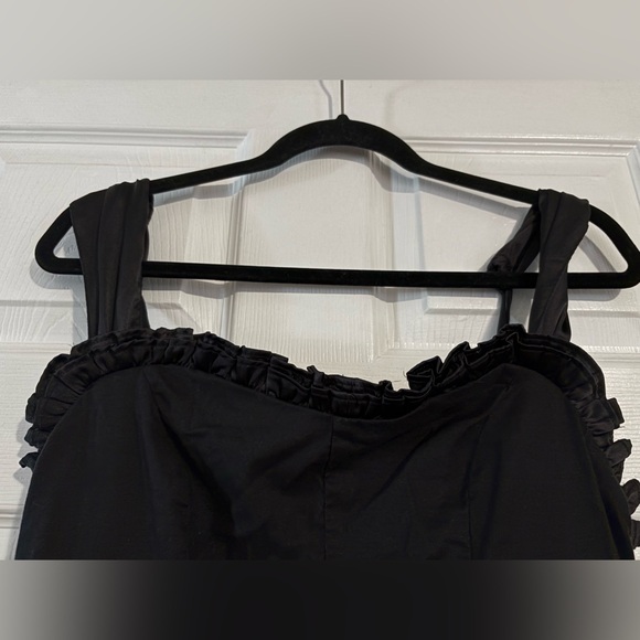 Free People Sweetheart Neck Black Sleeveless Mini Dress - Picture 5 of 7